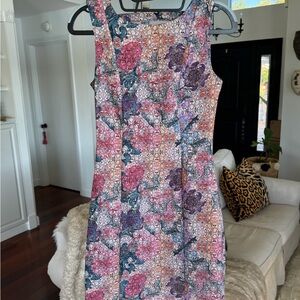 H&M Multicolor Floral Midi Dress
